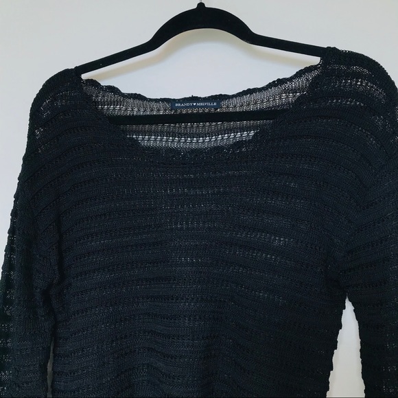 Brandy Melville Mesh Long sleeve Top - Picture 5 of 9